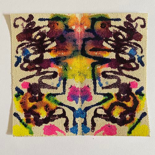 "BOUNDARIES" - Intuitive Inkblot Talisman