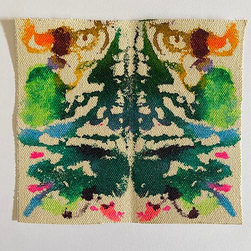 "MOUNTAIN" - Intuitive Inkblot Talisman